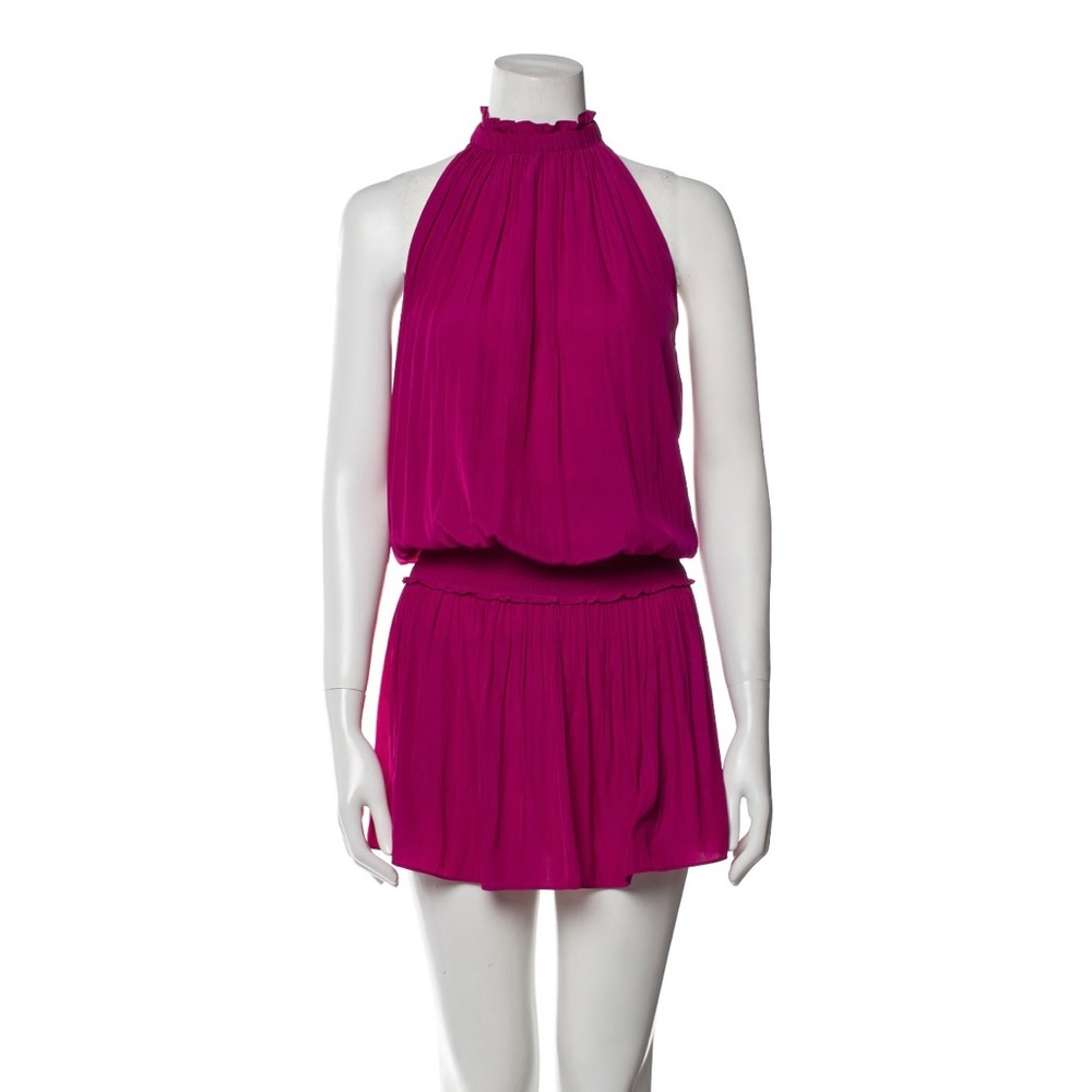 Black Ramy Brook silk minidress